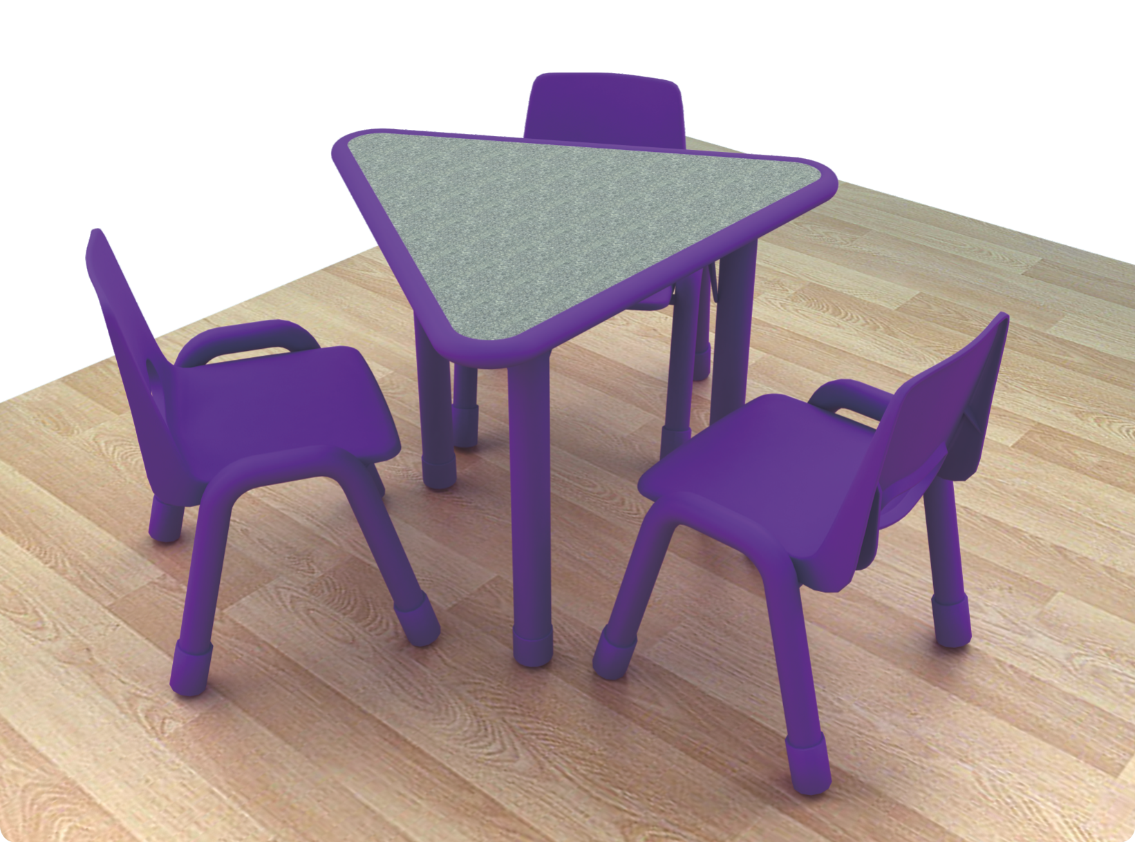 שולחן בובה צורת משולש